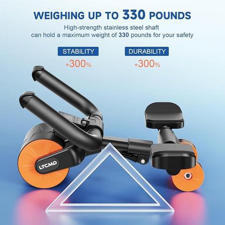 Roue Abdominale Rotative avec Support de Coude et Minuterie