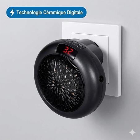 MINI CHAUFFAGE DIGITAL ROND 1000W