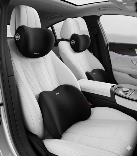 🚗 وسادة مريحة للظهر والرقبة – قل وداعًا لآلام الجلوس