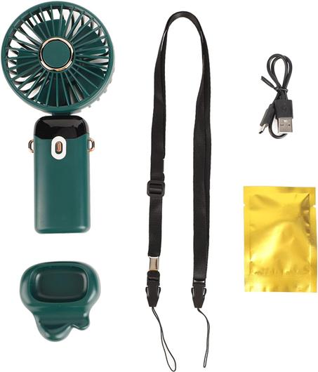 Ventilateur Portable Rechargeable – Affichage LED & 5 Vitesses