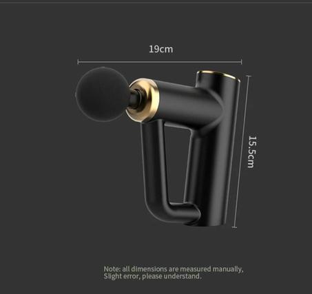 مدلك كهربائي بمسدس تدليك عضلي قابل لإعادة الشحن بالإضافة إلى 6 سرعات و 4 رؤوس قابلة للاستبدال