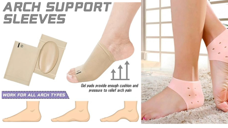 PACK CONFORT PIEDS – Semelles Orthopédiques + Protège-talons en Gel