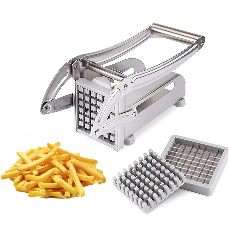 🍟 Coupe-Frites Professionnel en Inox – Des Frites Parfaites en un Seul Geste !