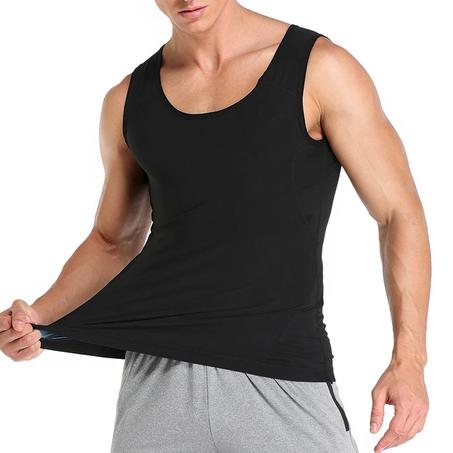 Sweat Shaper Men – T-shirt de Sudation pour Brûler la Graisse du Ventre
