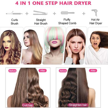🌟 Brosse Sèche-Cheveux 5 en 1 – L’Innovation Beauté pour des Cheveux de Rêve