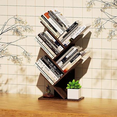 رف الكتب الشجري الذكي