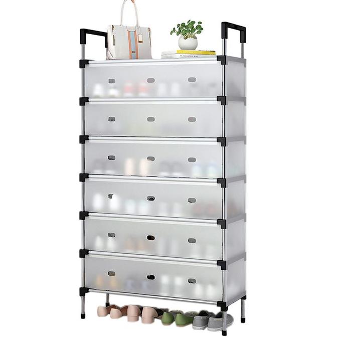 رفوف أحذية مغلقة بستة طوابق: تنظيم وأناقة لمنزلك