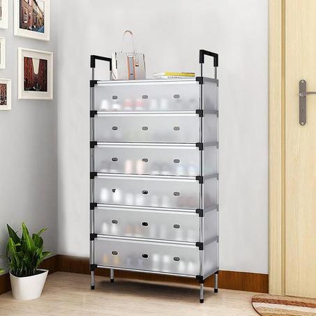 رفوف أحذية مغلقة بستة طوابق: تنظيم وأناقة لمنزلك