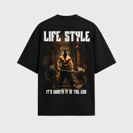 Life Style Deadlift Oversized Gym T-Shirt