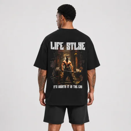 Life Style Deadlift Oversized Gym T-Shirt