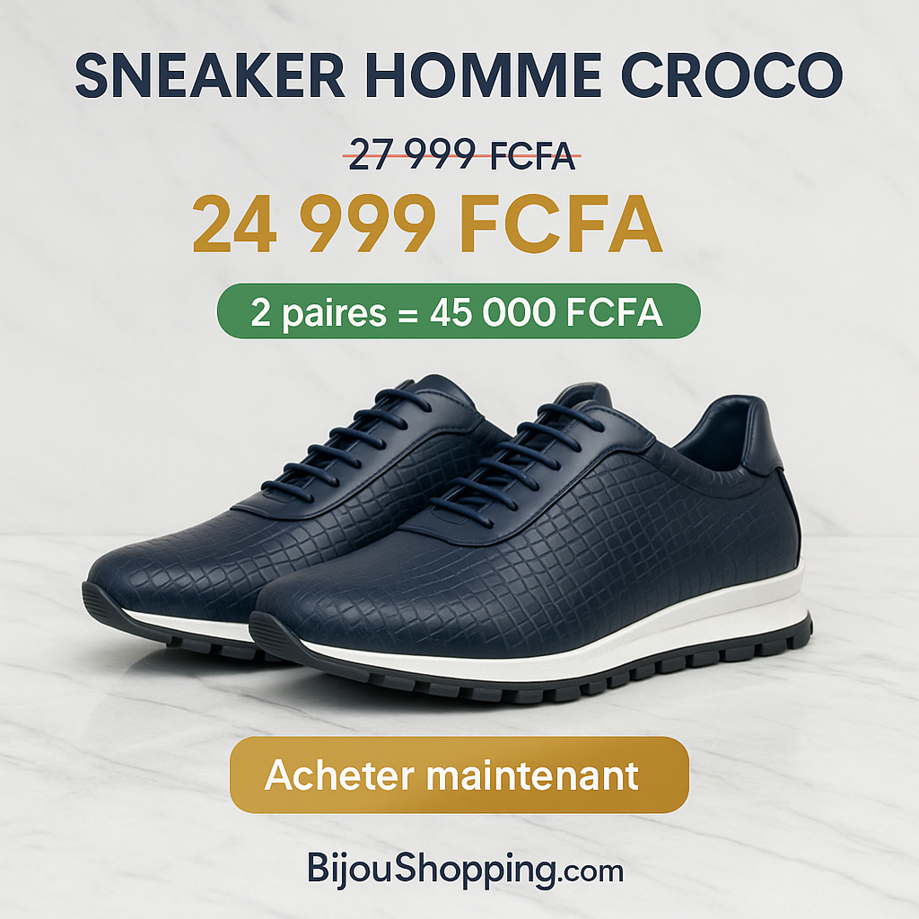 Sneaker Classico Croco Berluti – Homme (Noir, Bleu, Marron) | BijouShopping