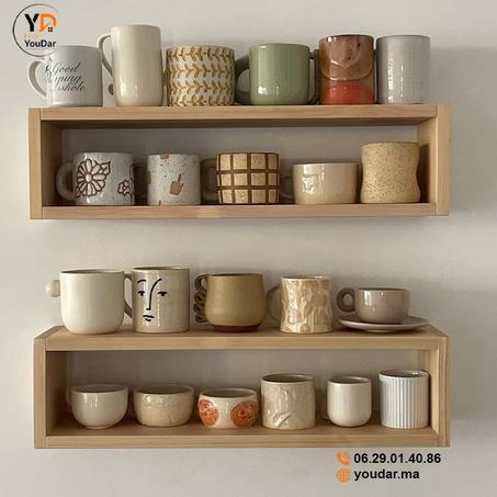 2-Etagère Murale + التوصيل بالمجان