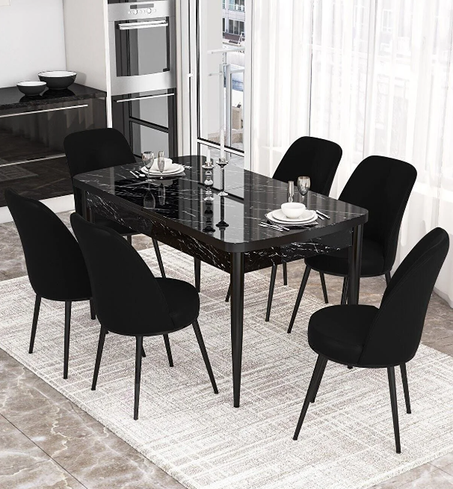 Salle à manger complète à 6 chaises