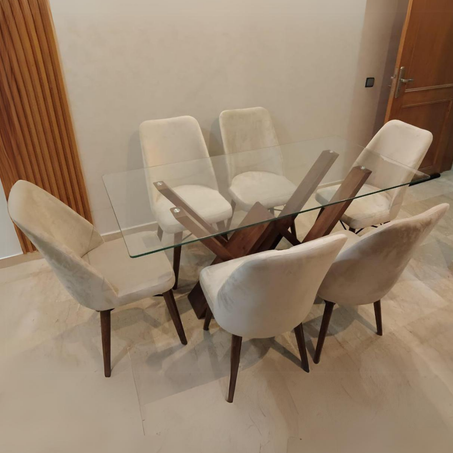 Salle à manger Lux avec 6 chaises