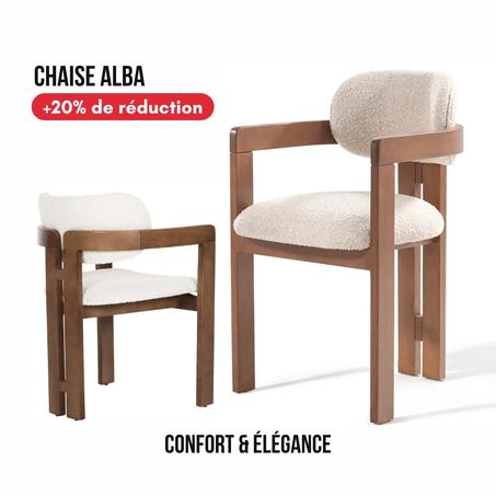 Chaise Alba Bouclé