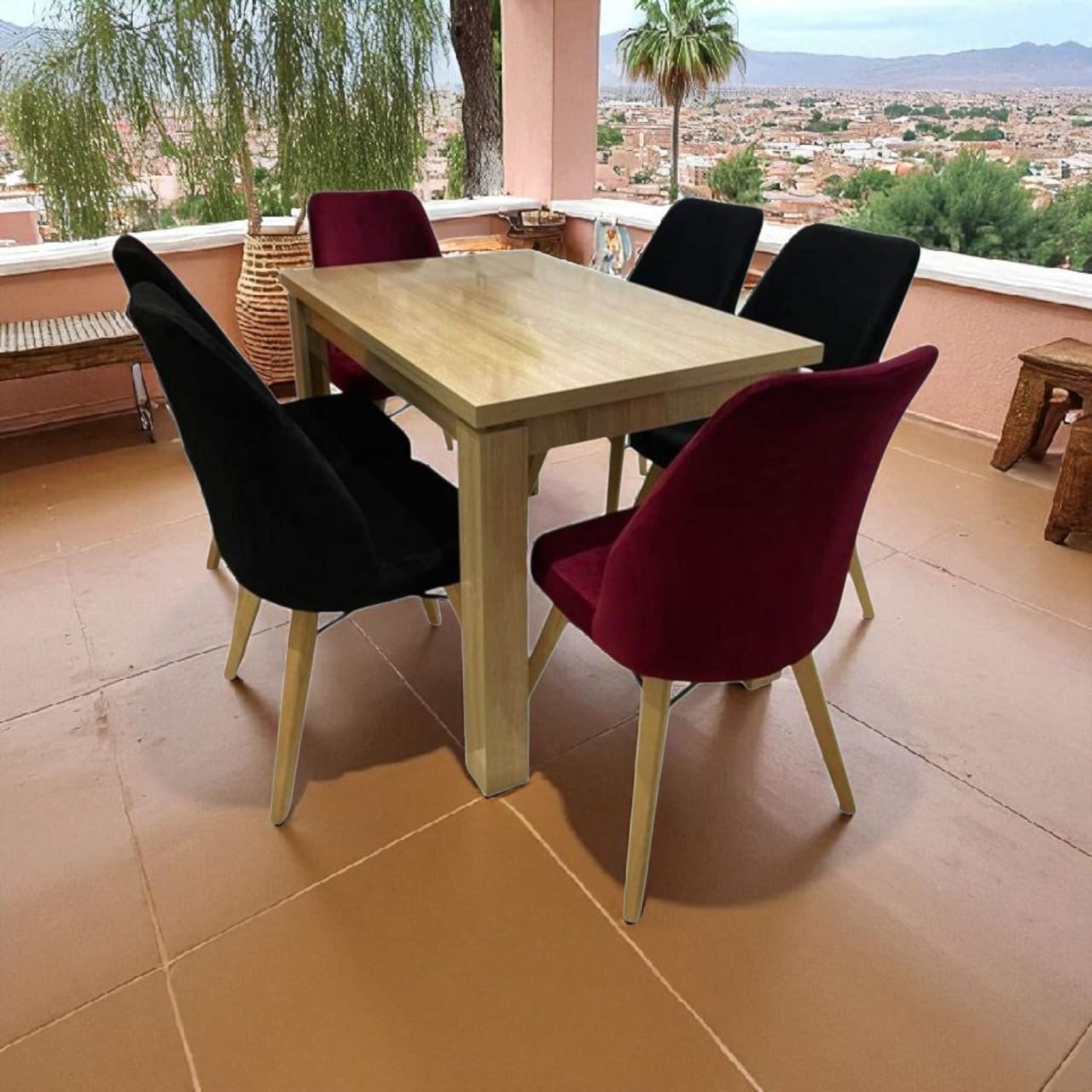 طاولات مع 6 الكراسي