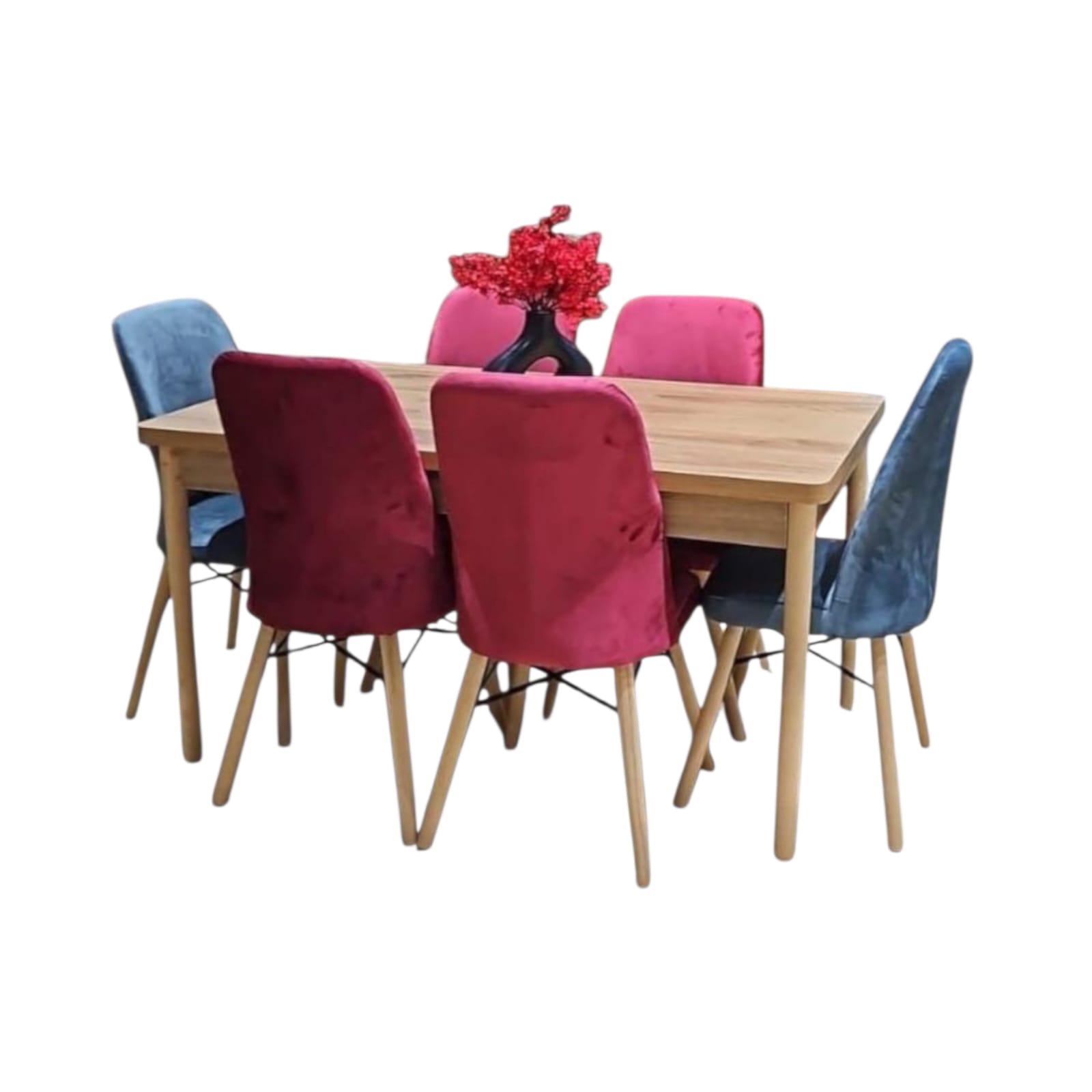 باك الفخامة - طاولة مع كراسي انيقة مع 6 كراسي