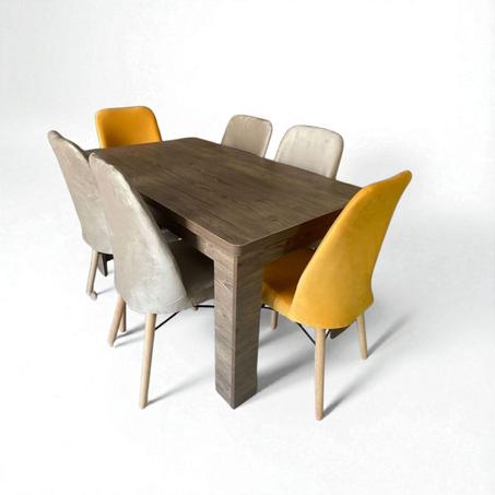 طاولة الطعام عصرية مع 6 كراسي