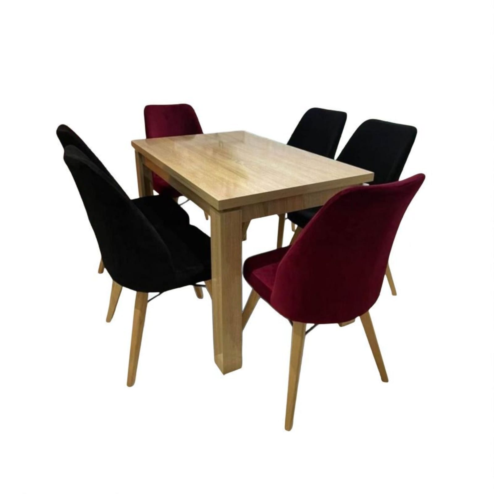 طاولة عصرية مع 6 كراسي مريحة