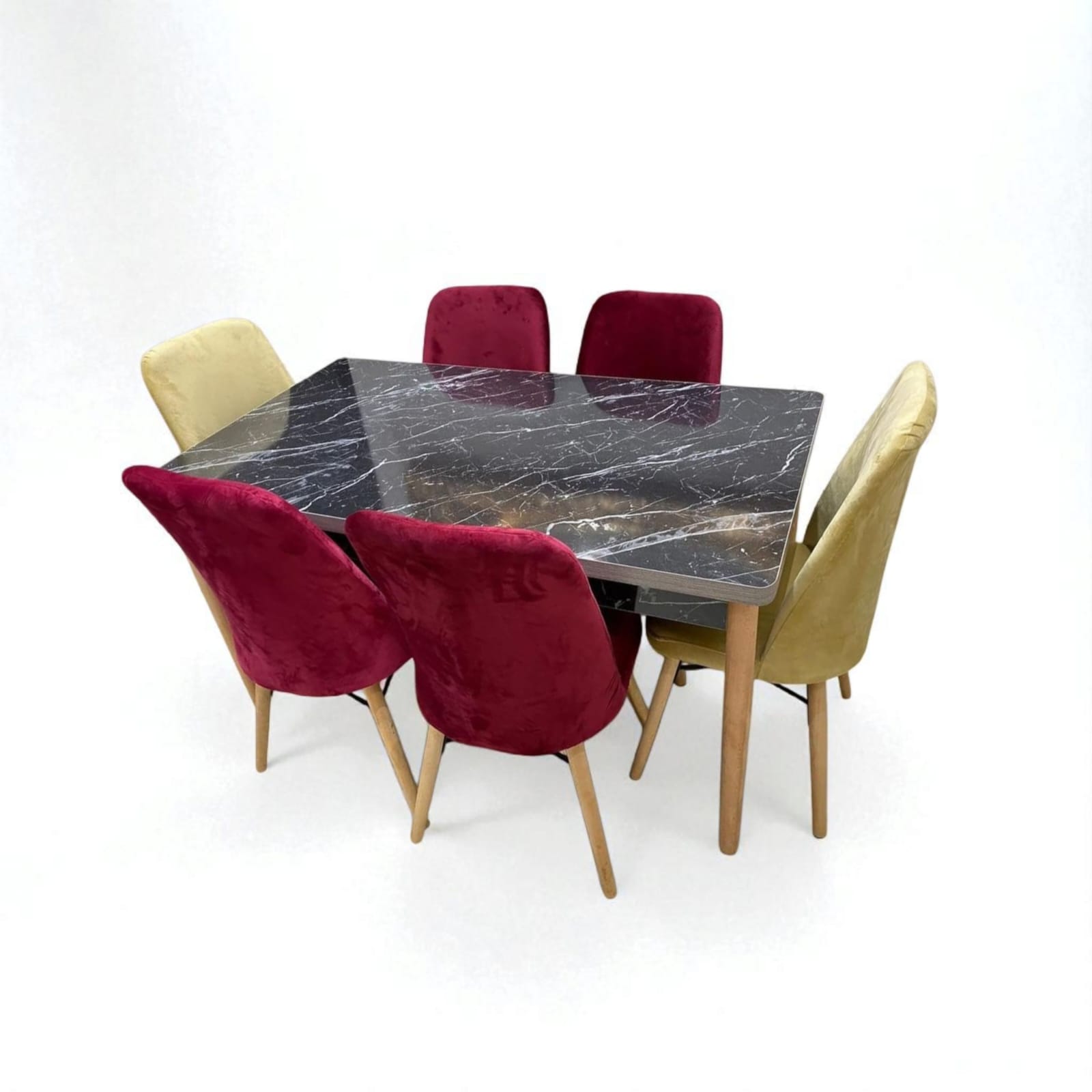 طاولة الطعام الملكية مع 6 كراسي