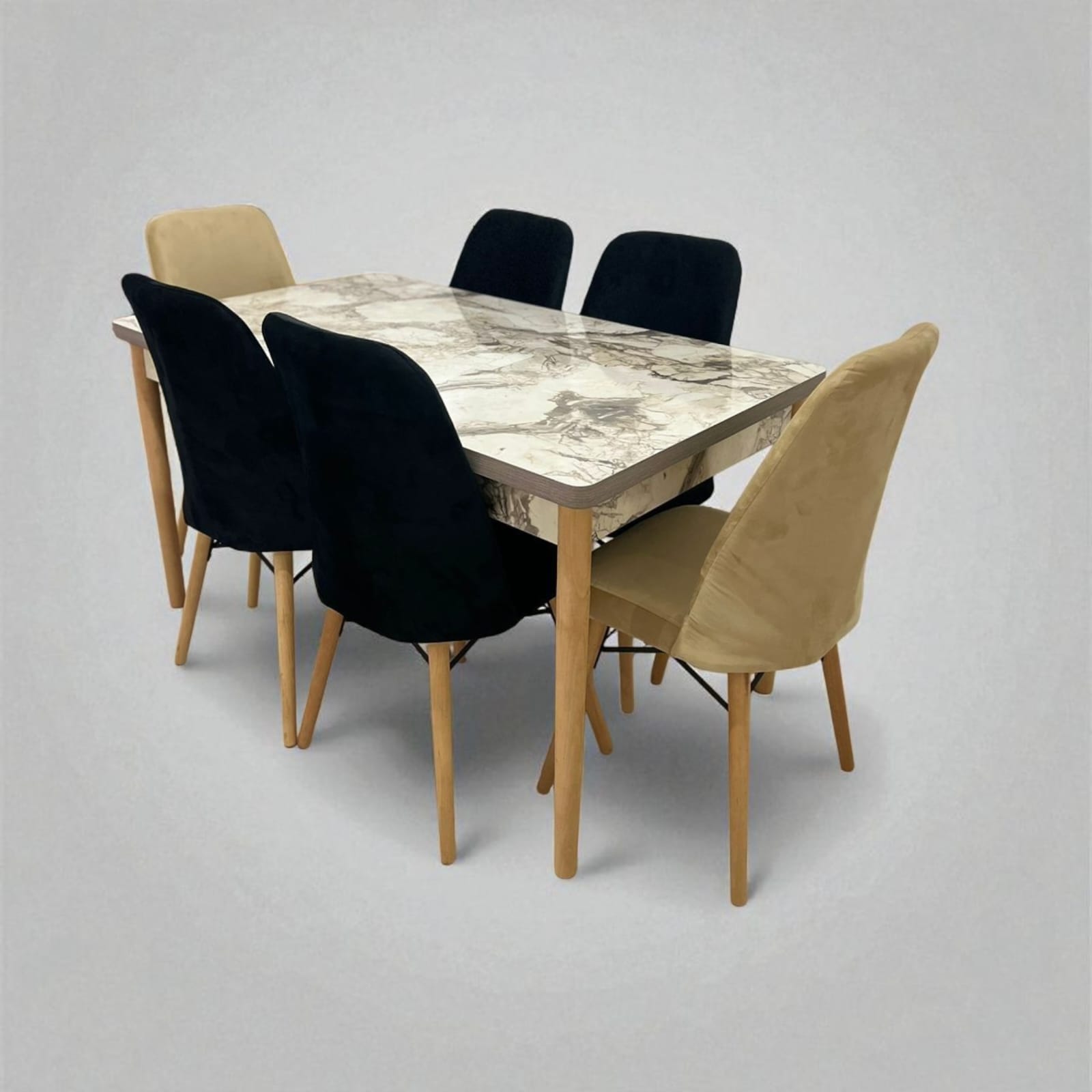 باك ملكي من طاولة مع  6 كراسي فخمة