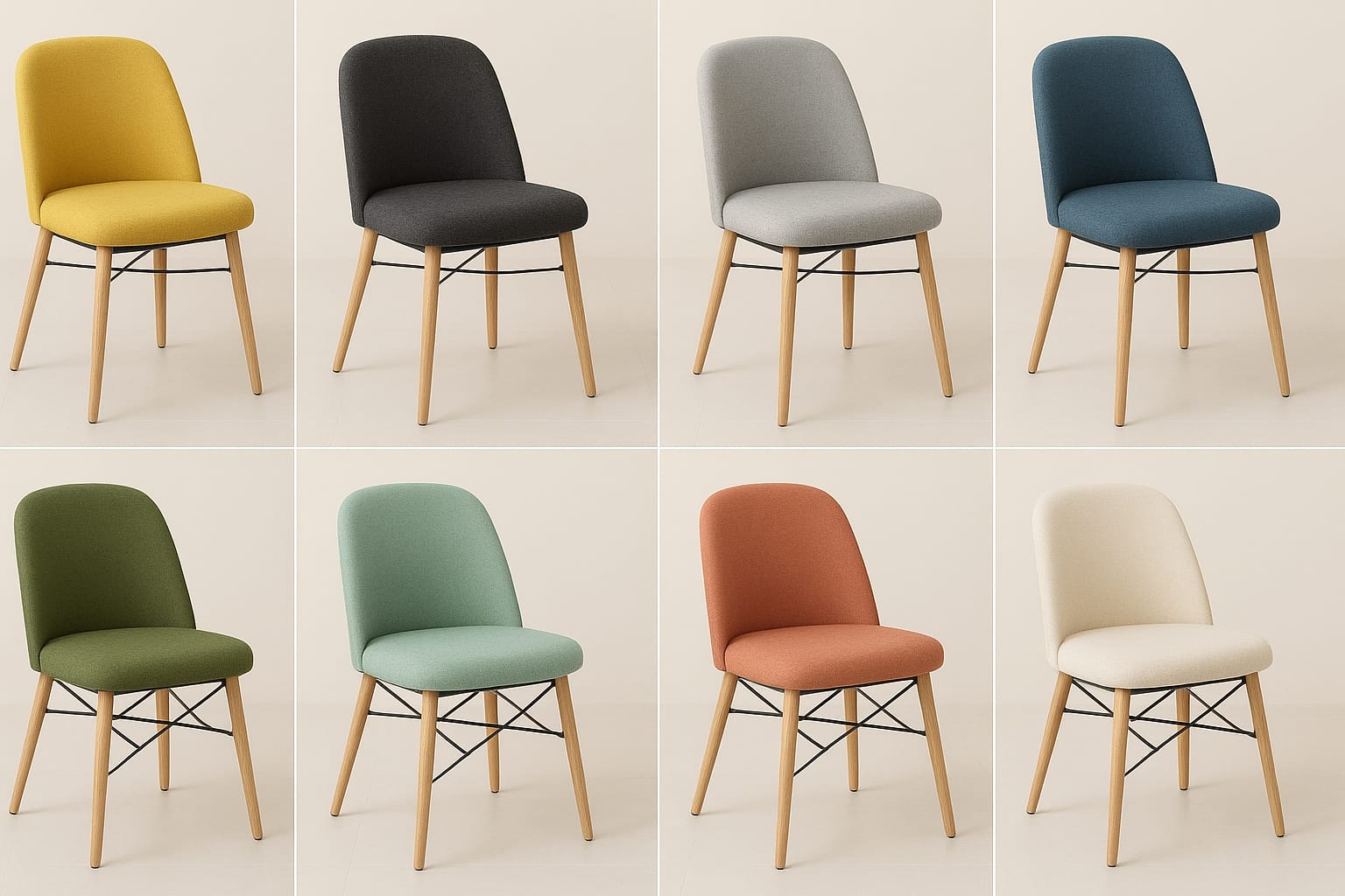 كرسي الفخامة متعدد الالوان (اقل عدد 4)