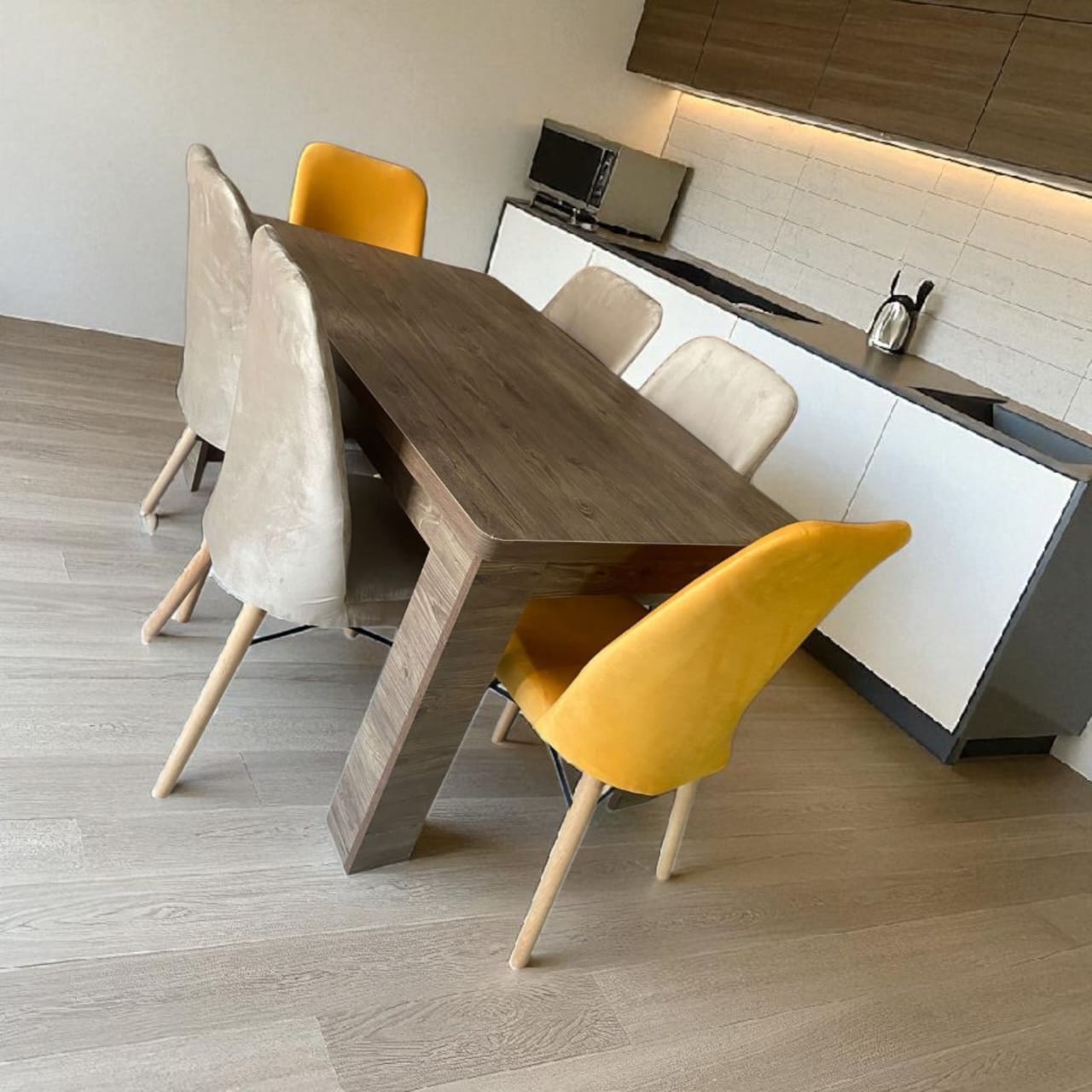 طاولة الطعام عصرية مع 6 كراسي