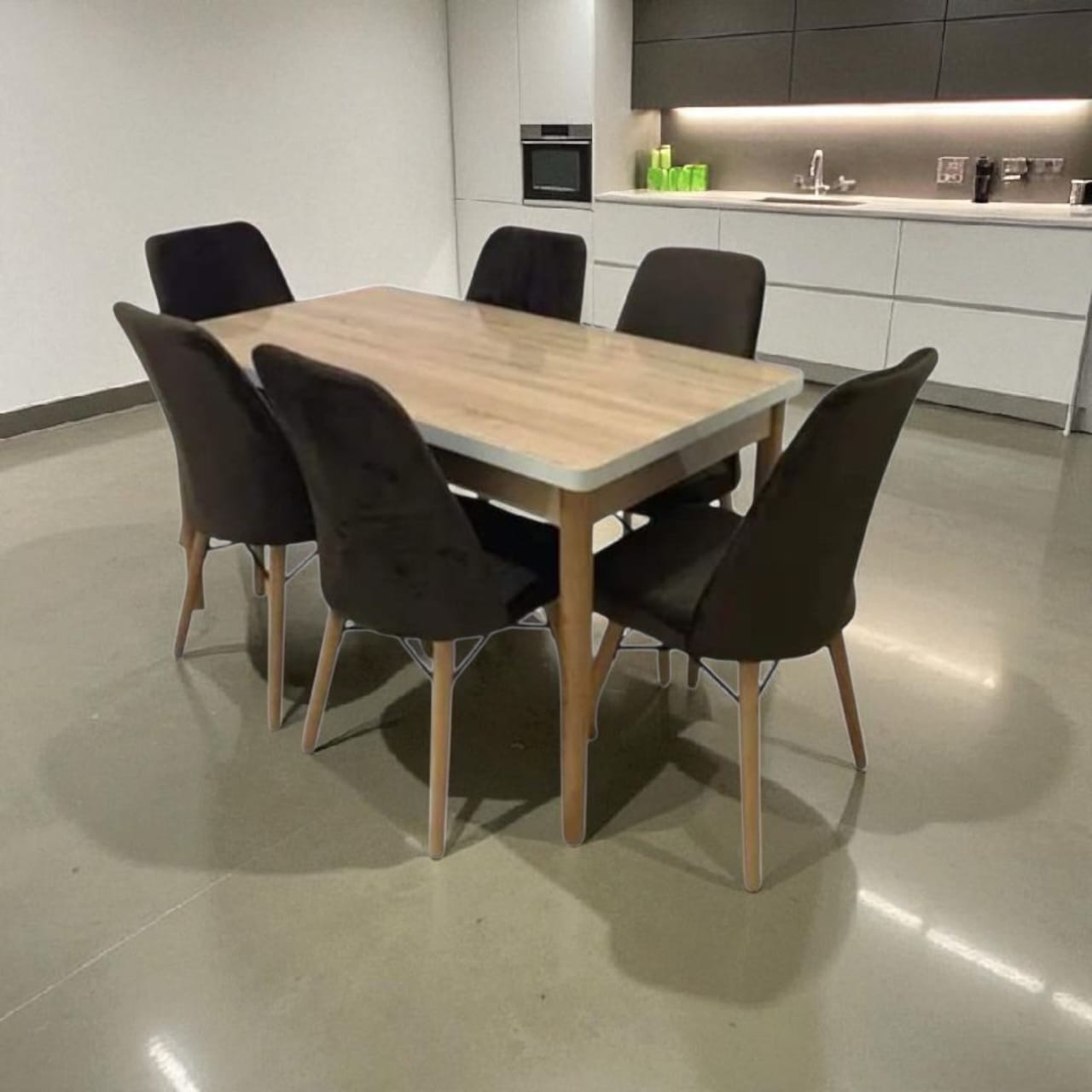 طاولة الطعام راقية مع  6 كراسي