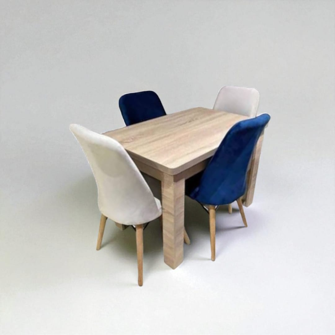 طاولة الطعام فخمة مع اربع كراسي