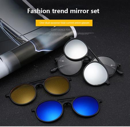 👓نظارات شمسية6 ف 1بولاريزي ضد اشعة الشمس وللسياقة الليلية وممكن دير فيهوم الزاج ديال الشوف 👓