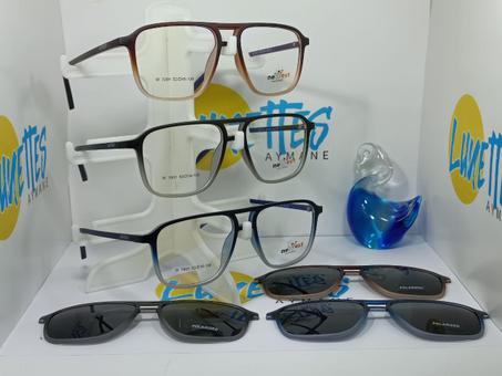 نظارات كليبس 2 في 1 ضد الأشعة الزرقاء و أشعة الشمس بولاريزي للرجال و النساء