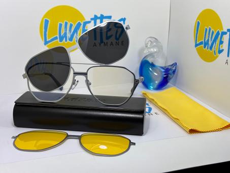 نظارات كليبس 3 في 1 ضد الأشعة الزرقاء و أشعة الشمس و السياقة الليلة للرجال و النساء