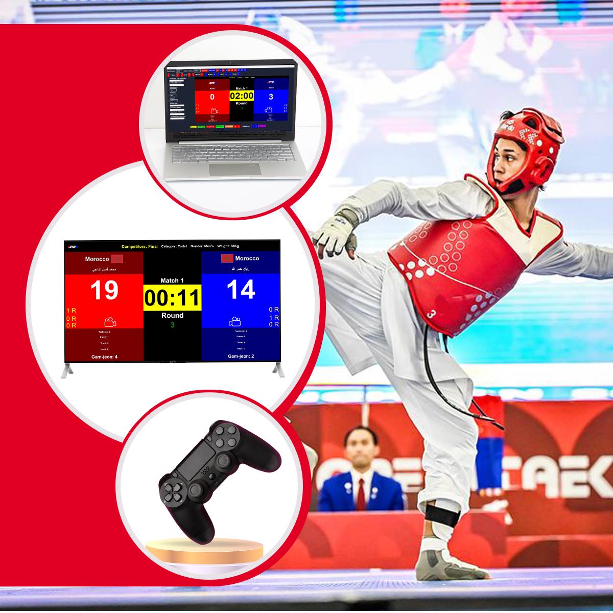 Taekwondo Scoring System by (DTMS) 🥋🔥