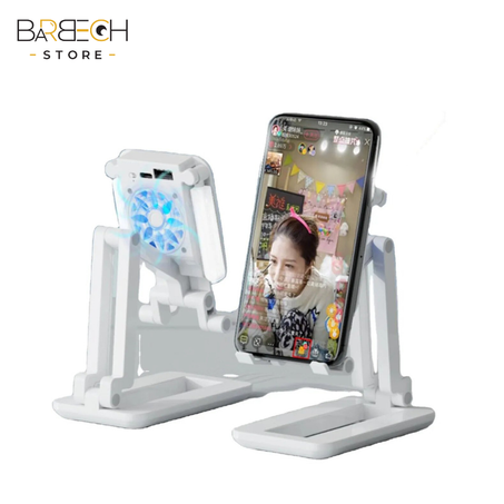 Support smartphone avec Led et ventilateur F6