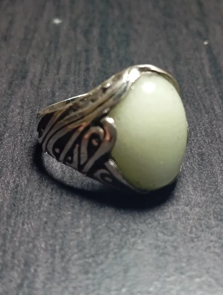 خاتم رجالي فضة عيار 925 مقاس 61