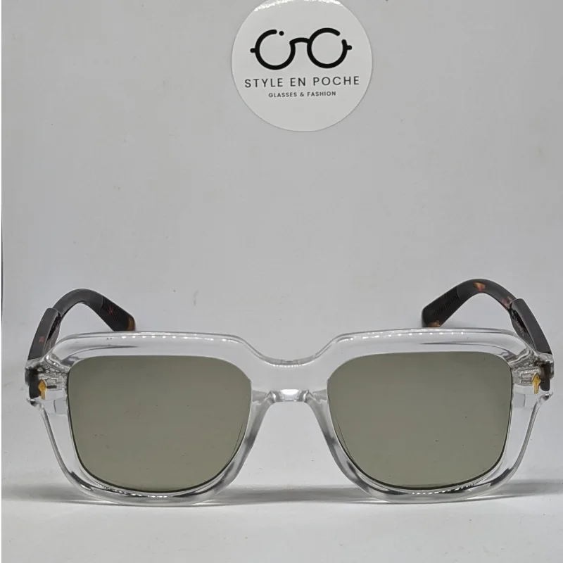 نظارات موسكوت (Moscot) بإطار شفاف وذراعي 
