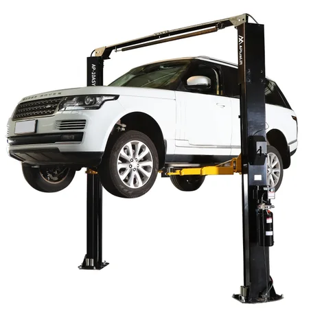 APlusLift 10,000LB 2-Post Overhead Symmetrical and Truly Asymmetrical Single Release Car Lift with 3 Year Warranty – HW-10ASY + installation