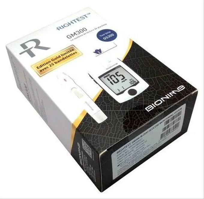 جهاز قياس السكر مع 35 شريطًا   Bionime GM300