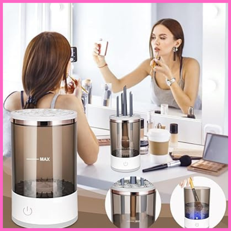 غسالة فرش المكياج الكهربائية