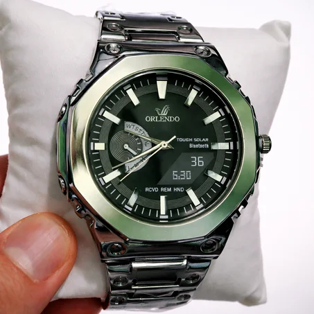 Montre Orlendo Sport Luxe en Acier – Technologie & Puissance Moderne