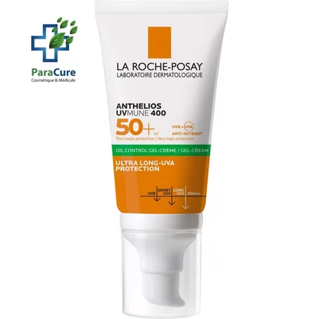 LA ROCHE POSAY ANTHELIOS UVMUNE 400 GEL CREME OIL CONTROL INVISIVLE 50 ML