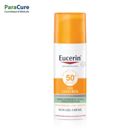 EUCERIN SUN PROTECTION OIL CONTROL SUN GEL CREME TOUCHER SEC SP50+ 50ML