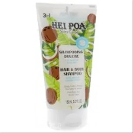 Hei poa shampooing douche a la pulpe de coco bio visage,corps,cheveux
