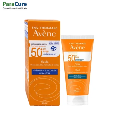 AVENE SOLAIRE FLUIDE SPF 50+ Toucher sec