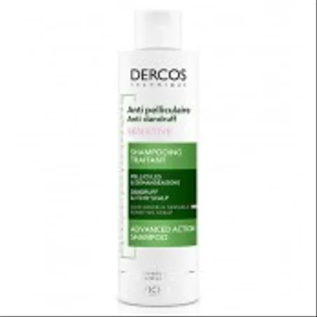 VICHY DERCOS SHAMPOOING ANTI-PELLICULAIRE SENSITIVE 200ML SANS SULFATE