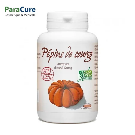 GPH DIFFUSION PEPINS DE COURGE 200 CAPSULES