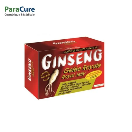 Pharm & Nature GINSENG+GELEE ROYALE (enrichie en Fer et Sélénium ) 10 AMP