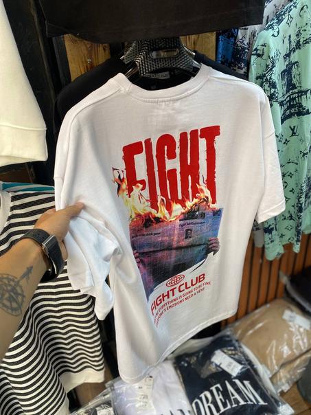 FIGHT CLUB T-SHIRT – ديزاين ناري وستريت ستايل🔥