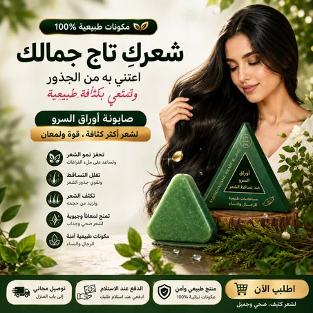 صابون غسيل الشعر بأوراق أربورفيتاي لتقوية الشعر