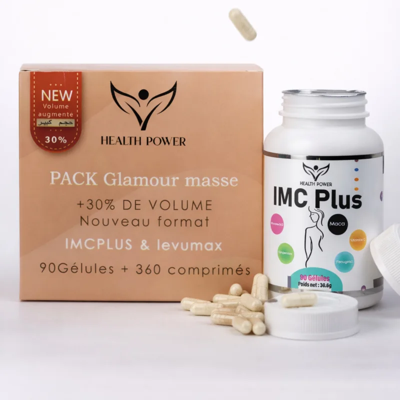 Pack Glamour HealthPower | IMC Plus + Levumax – Prise de Poids